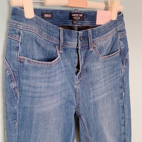 NYDJ Skinny Jeans W/ Released Hem sz 0 - Picture 4 of 9